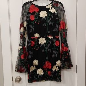 NWT Holiday Embroidered Dress
